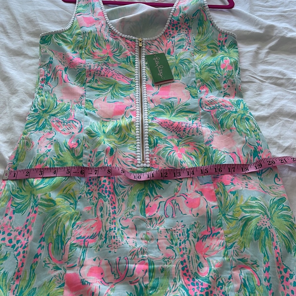 Mila Lilly Pulitzer Dress Seasalt Blue on Parade - Picture 11 of 11